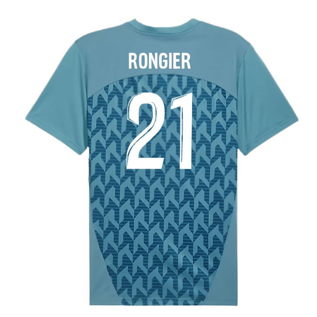 2024-2025 Marseille Pre-Match Shirt (Bold Blue) (Rongier 21)