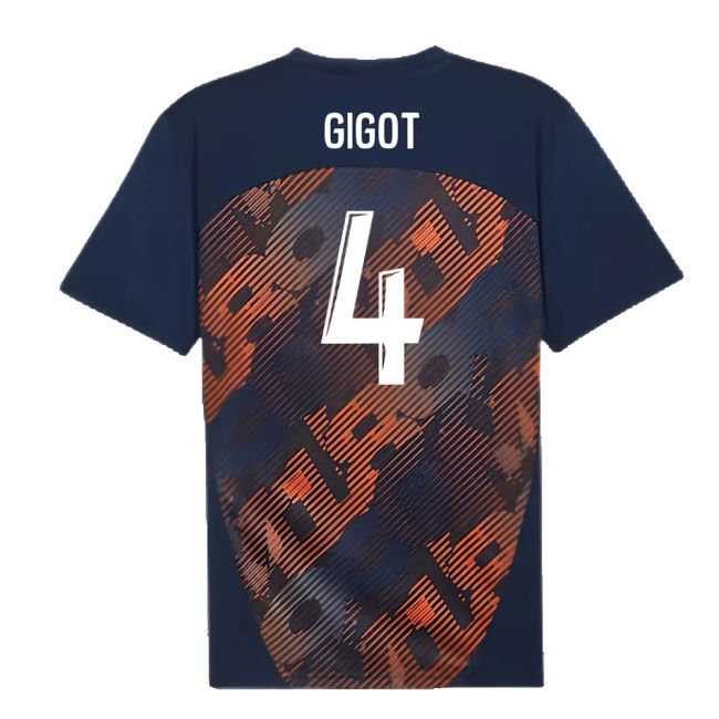 2024-2025 Marseille Pre-Match Shirt (Club Navy) (Gigot 4)