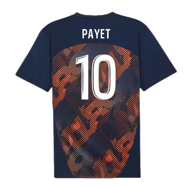 2024-2025 Marseille Pre-Match Shirt (Club Navy) (Payet 10)