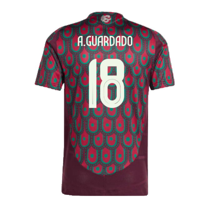 2024-2025 Mexico Authentic Home Shirt (A.GUARDADO 18)