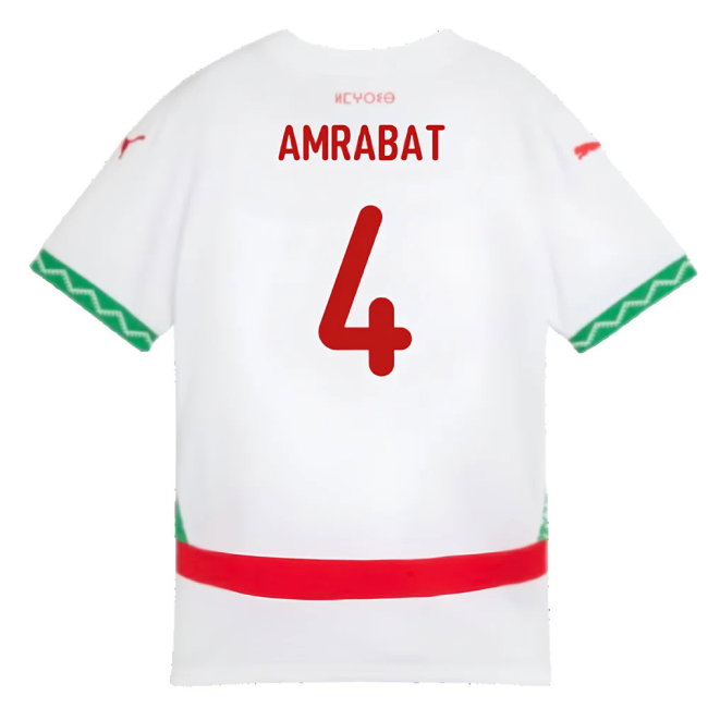 2024-2025 Morocco Away Shirt (Kids) (Amrabat 4)