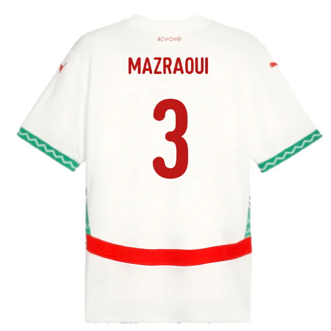 2024-2025 Morocco Away Shirt (Mazraoui 3)