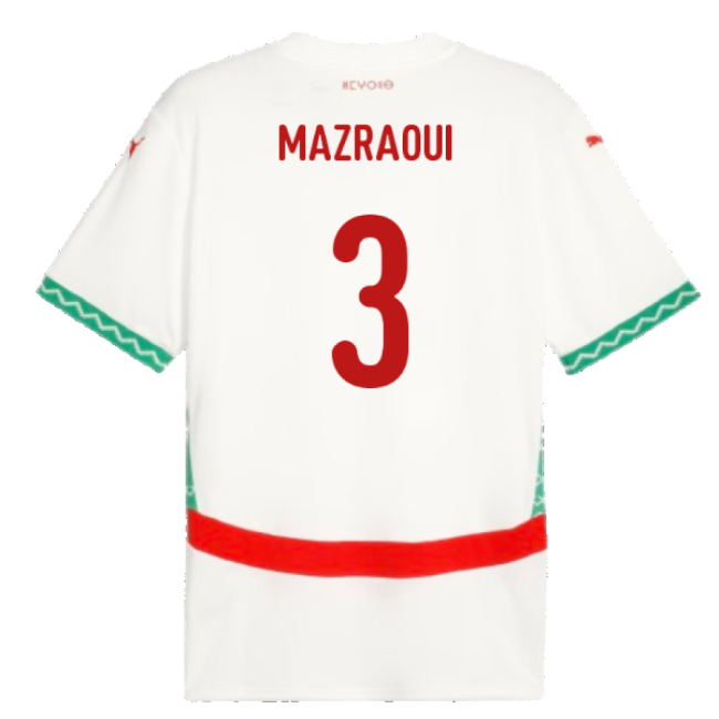 2024-2025 Morocco Away Shirt (Mazraoui 3)