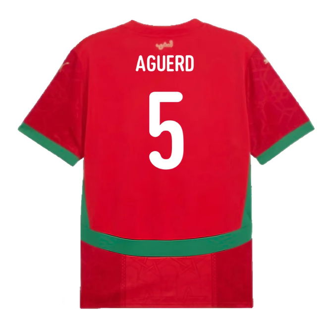 2024-2025 Morocco Home Shirt (Aguerd 5)