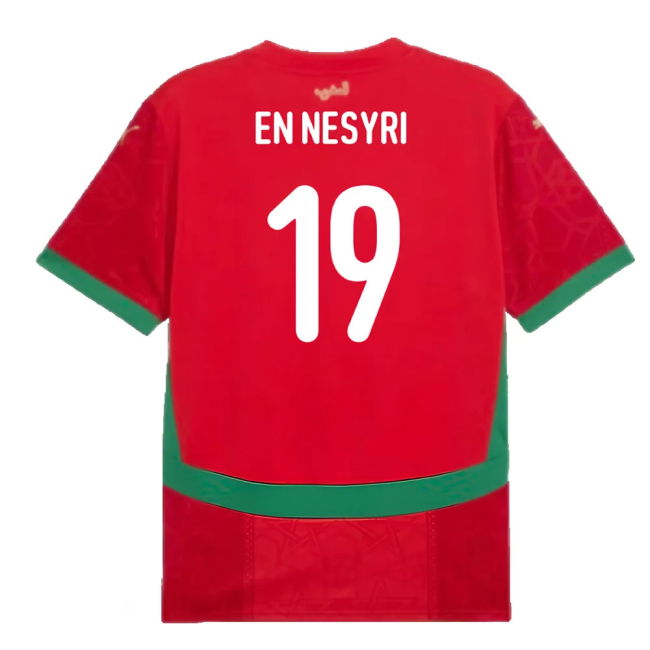 2024-2025 Morocco Home Shirt (En Nesyri 19)