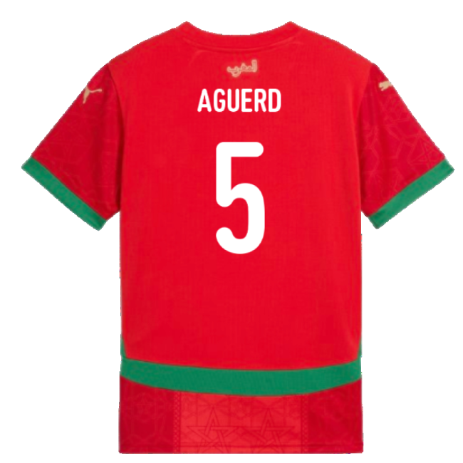 2024-2025 Morocco Home Shirt (Kids) (Aguerd 5)