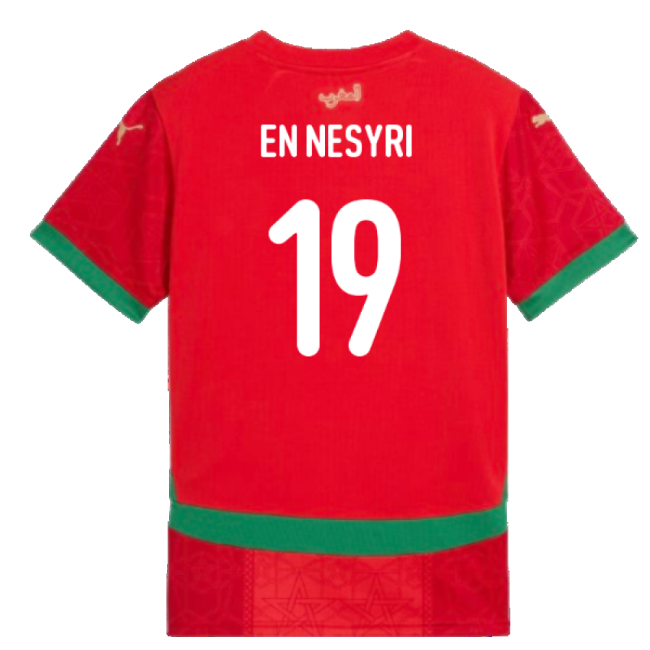 2024-2025 Morocco Home Shirt (Kids) (En Nesyri 19)