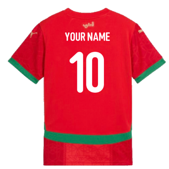 2024-2025 Morocco Home Shirt (Kids) (Your Name)