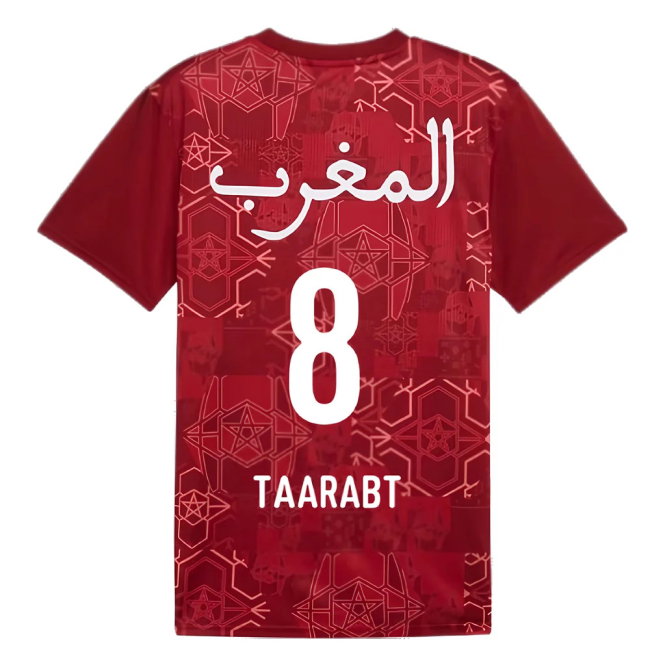 2024-2025 Morocco Prematch SS Jersey (Red) (Taarabt 8)