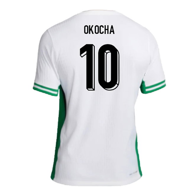 2024-2025 Nigeria Home Dri-Fit ADV Vapor Shirt (Okocha 10)