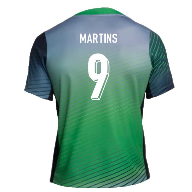 2024-2025 Nigeria Pre-Match Training Shirt (Cool Grey) (Martins 9)