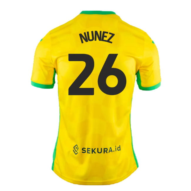 2024-2025 Norwich Home Shirt (Nunez 26)
