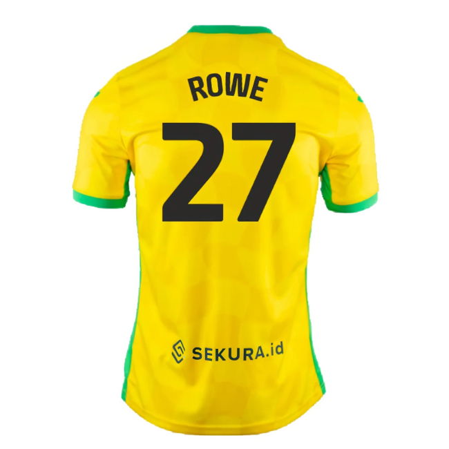 2024-2025 Norwich Home Shirt (Rowe 27)