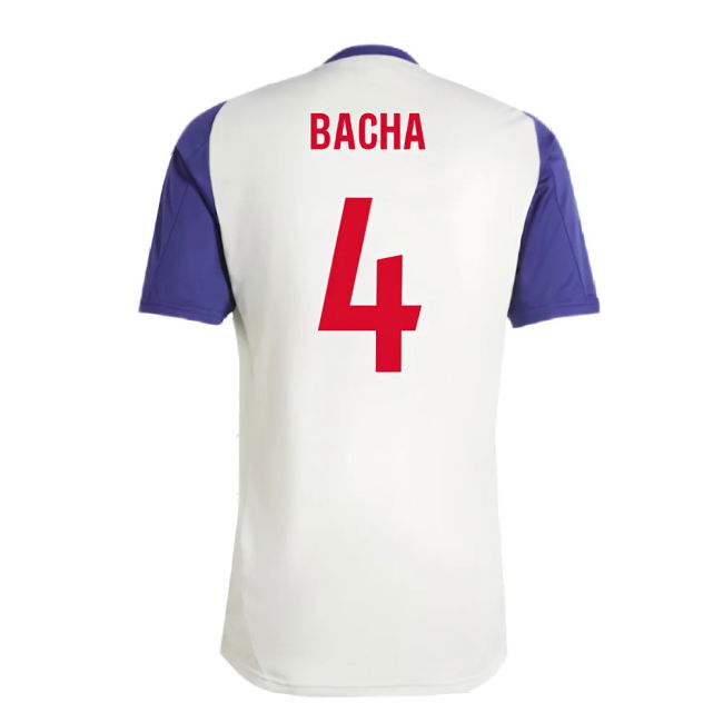 2024-2025 Olympique Lyon Training Jersey (White Tint) (Bacha 4)