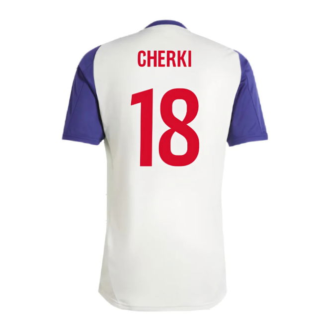 2024-2025 Olympique Lyon Training Jersey (White Tint) (Cherki 18)