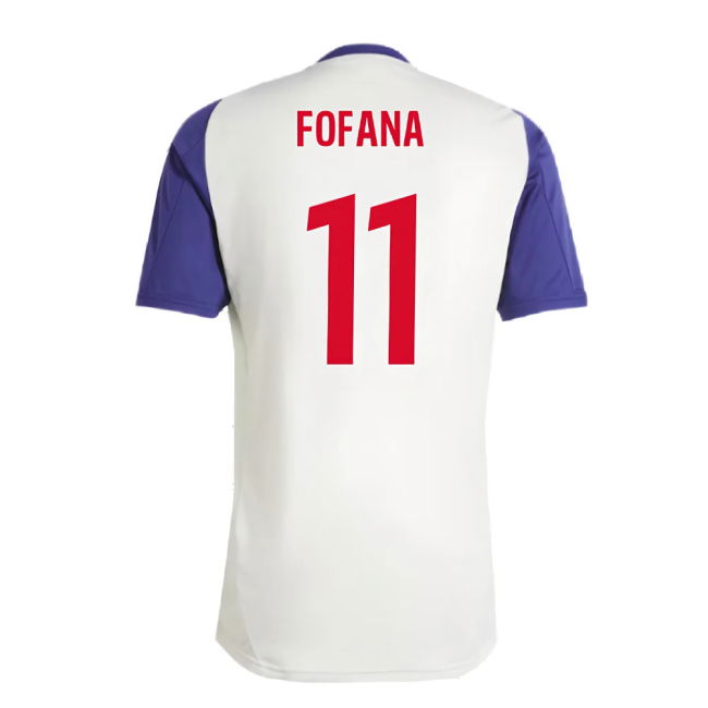 2024-2025 Olympique Lyon Training Jersey (White Tint) (Fofana 11)