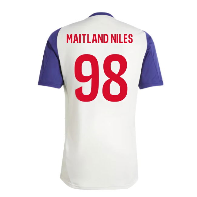 2024-2025 Olympique Lyon Training Jersey (White Tint) (Maitland Niles 98)