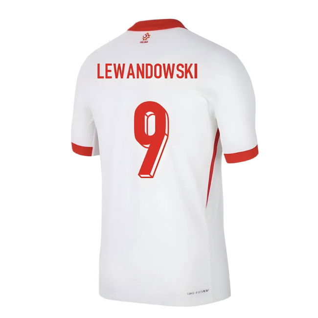 2024-2025 Poland Home Shirt (Kids) (Lewandowski 9)