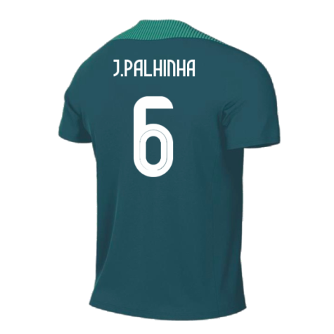 2024-2025 Portugal Dri-FIT Strike Training Shirt (Green) - Kids (J.Palhinha 6)