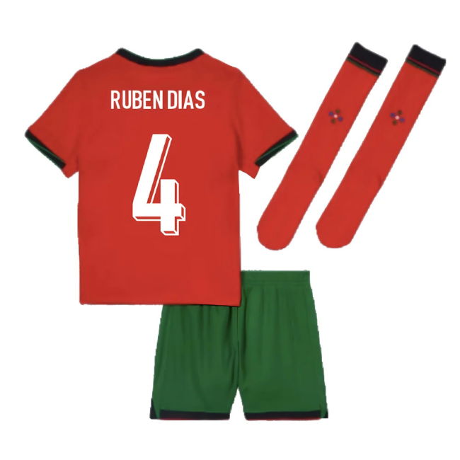 2024-2025 Portugal Home Mini Kit (Ruben Dias 4)