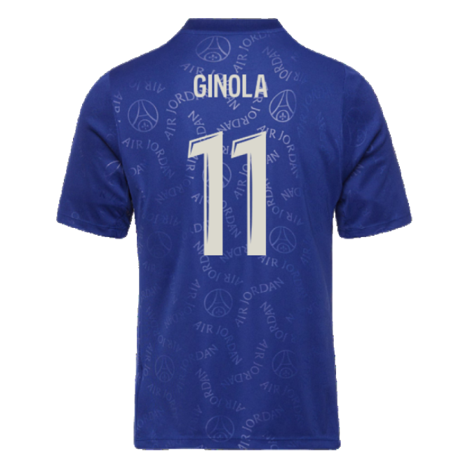 2024-2025 PSG Academy Pro Fourth Pre-Match Top (Blue) (Ginola 11)