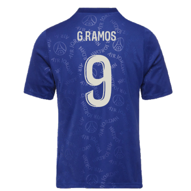 2024-2025 PSG Academy Pro Fourth Pre-Match Top (Blue) (G.Ramos 9)