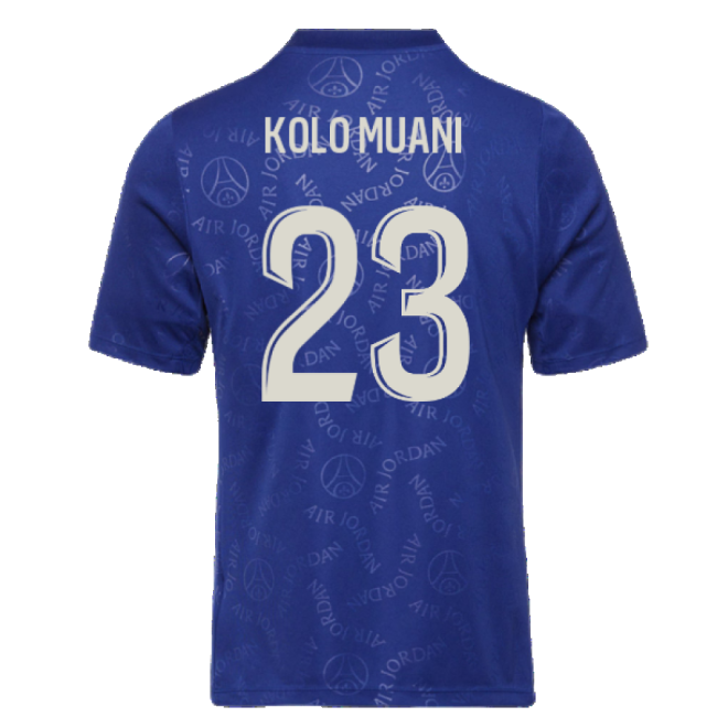 2024-2025 PSG Academy Pro Fourth Pre-Match Top (Blue) (Kolo Muani 23)