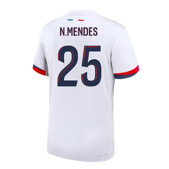 2024-2025 PSG Away Authentic Dri-ADV Shirt (N.Mendes 25)