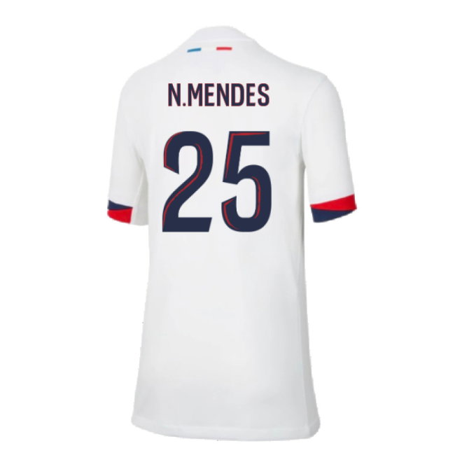 2024-2025 PSG Away Shirt (Kids) (N.Mendes 25)