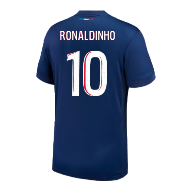 2024-2025 PSG Paris Saint Germain Home Shirt (Kids) (Ronaldinho 10)