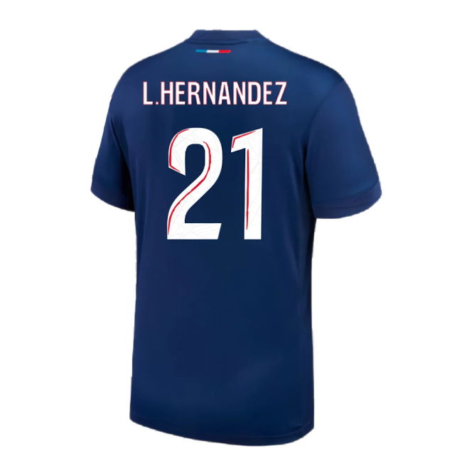 2024-2025 PSG Paris Saint Germain Home Shirt (L.Hernandez 21)