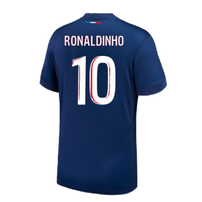 2024-2025 PSG Paris Saint Germain Home Shirt (Ronaldinho 10)