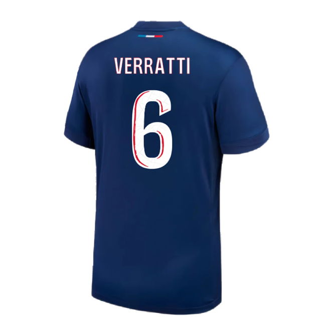 2024-2025 PSG Paris Saint Germain Home Shirt (Verratti 6)