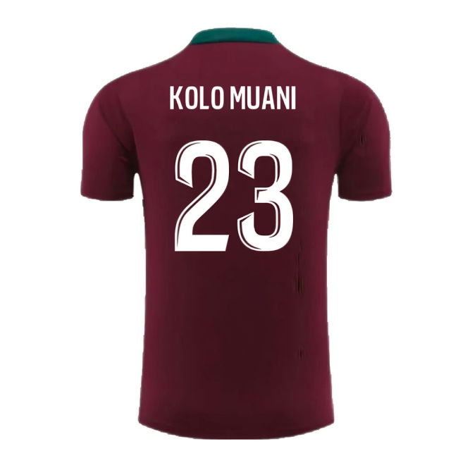 2024-2025 PSG Strike Dri-Fit Training Shirt (Bordeaux) - Kids (Kolo Muani 23)