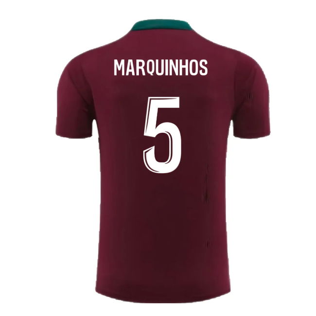 2024-2025 PSG Strike Dri-Fit Training Shirt (Bordeaux) - Kids (Marquinhos 5)