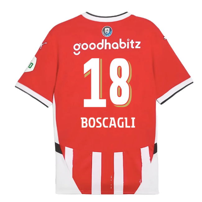 2024-2025 PSV Eindhoven Home Shirt (Boscagli 18)