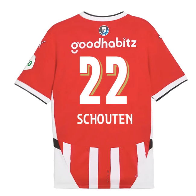 2024-2025 PSV Eindhoven Home Shirt (Schouten 22)