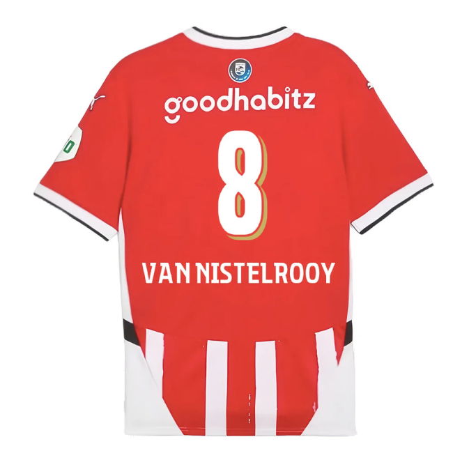 2024-2025 PSV Eindhoven Home Shirt (Van Nistelrooy 8)