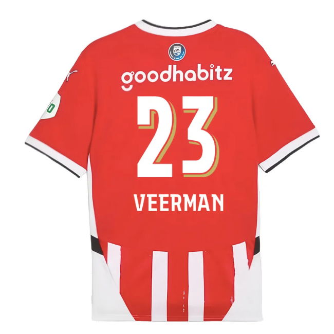 2024-2025 PSV Eindhoven Home Shirt (Veerman 23)
