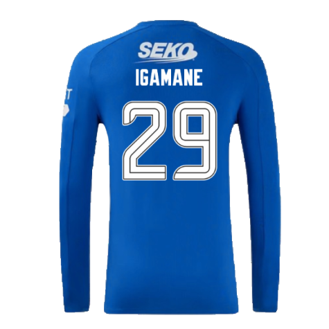 2024-2025 Rangers Long Sleeve Home Shirt (Igamane 29)