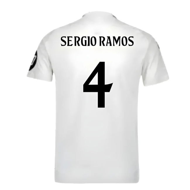 2024-2025 Real Madrid Authentic Home Shirt (Sergio Ramos 4)