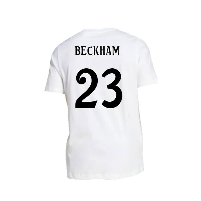 2024-2025 Real Madrid DNA Graphic Tee (White) (Beckham 23)