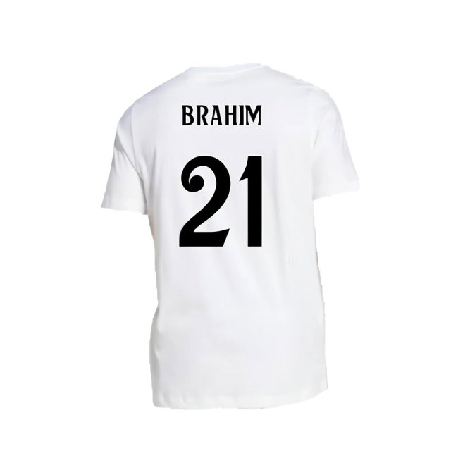 2024-2025 Real Madrid DNA Graphic Tee (White) (Brahim 21)