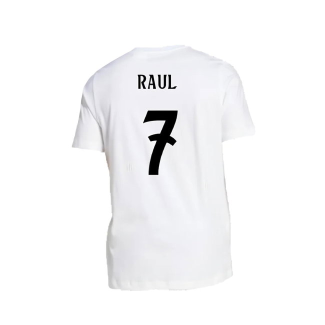 2024-2025 Real Madrid DNA Graphic Tee (White) (Raul 7)
