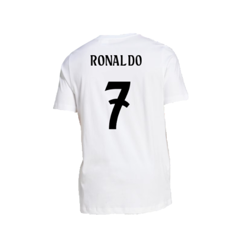 2024-2025 Real Madrid DNA Graphic Tee (White) (Ronaldo 7)