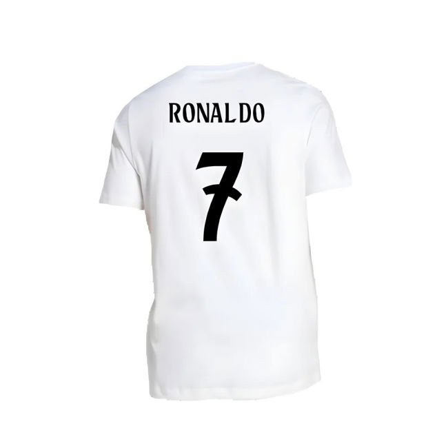 2024-2025 Real Madrid DNA Graphic Tee (White) (Ronaldo 7)
