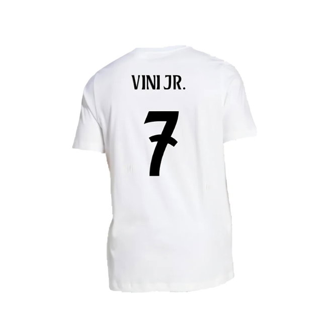 2024-2025 Real Madrid DNA Graphic Tee (White) (Vini Jr. 7)