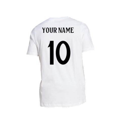 2024-2025 Real Madrid DNA Graphic Tee (White) (Your Name)