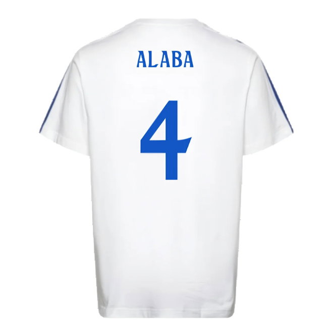 2024-2025 Real Madrid DNA Tee (White) (Alaba 4)