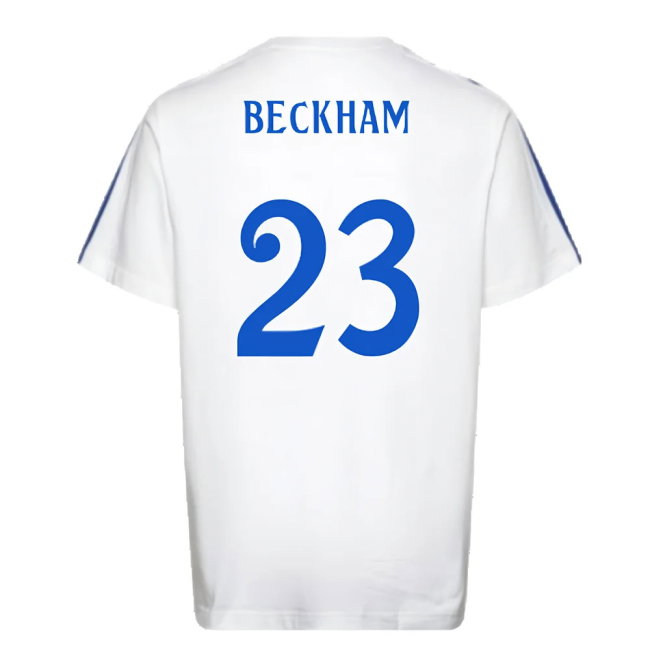 2024-2025 Real Madrid DNA Tee (White) (Beckham 23)